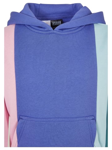 Urban Classics Kapuzenpullover in girlypink/purpleday/oceanblue