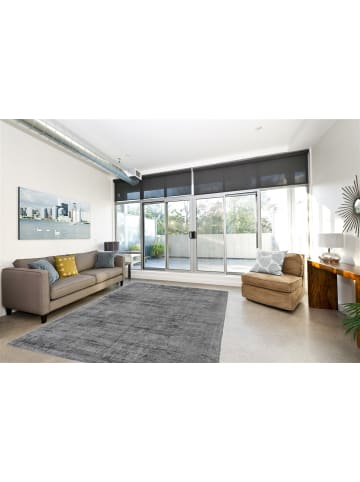 Kayoom Kurzflor Teppich Luxury 110 in grau - anthrazit - rechteckig