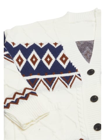 Tanuna Damen Strickpullover in Wollweiss