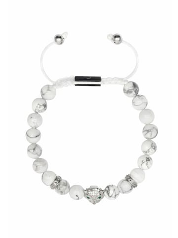 GT COLLECTION Armband Leopard Head in weiß