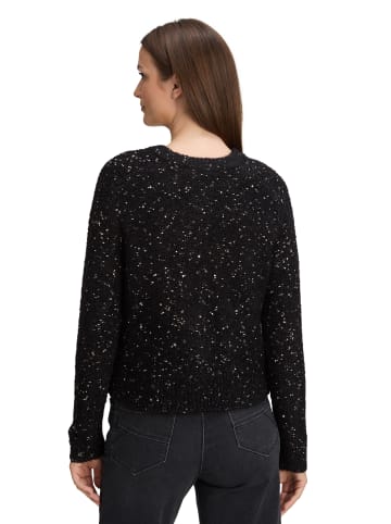 BETTY & CO Strick-Cardigan mit Lurexfaden in Schwarz