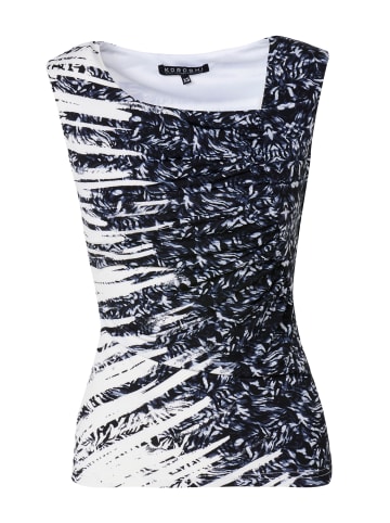 KOROSHI WOMEN'S GATHERED PRINT TOP in weiß