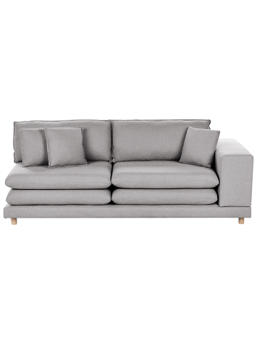 Beliani 2-Sitzer Sofa HEDEN in Grau/Braun - (W) 197 x (H) 81 x (L) 86 cm