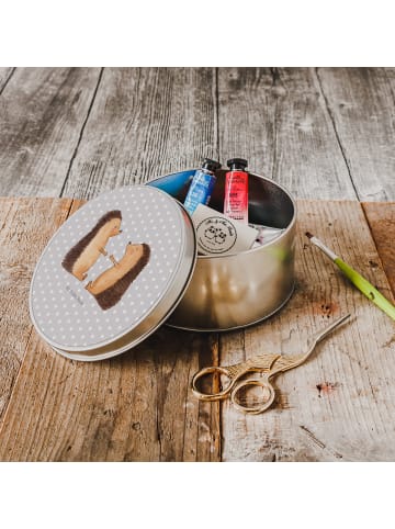 Mr. & Mrs. Panda Dose Igel Liebe ohne Spruch in Grau Pastell