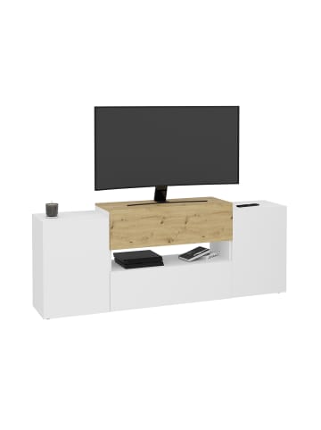 CALICOSY TV-Möbel OLPE in Strahlend - (W) 182  x (H) 70  x (L) 33  cm