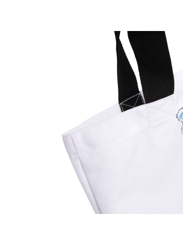 Mr. & Mrs. Panda Damen Schultertasche Eisbär Faul mit Spruch in Weiß