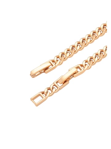 faina Women Crystal-Studded Chain Link Bracelet in Rose Gold Red