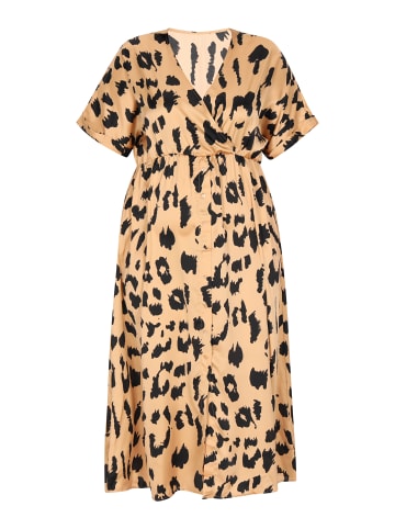 faina Women Plus Size Dress in Khaki