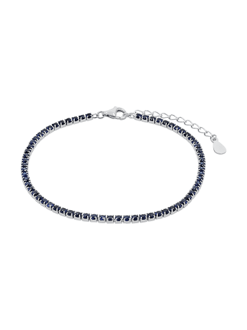 Amor Armband Silber 925, rhodiniert in Blau