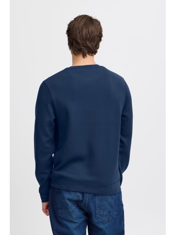 BLEND Strickpullover Regular Fit Langarm Bequem in Blau