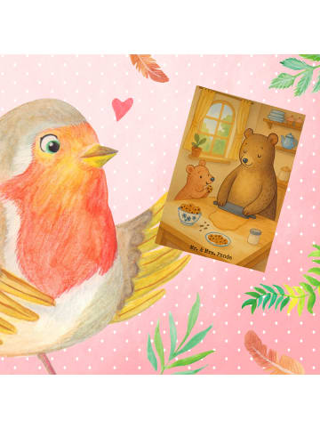 Mr. & Mrs. Panda babykarte Oma Backen Design ohne Spruch in Weiß