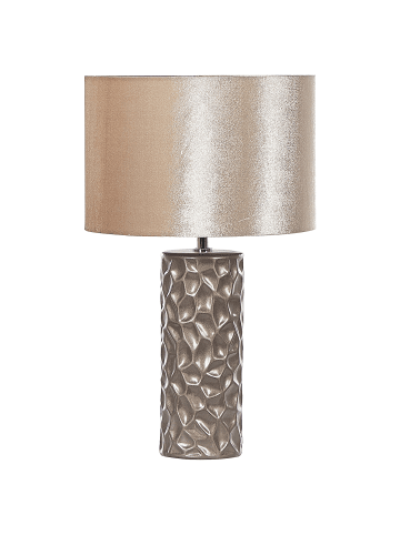 Beliani Tischleuchten SANKURU in Gold/Beige - (W) 30 x (H) 50 x (L) 30 cm