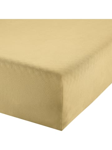 REDBEST Single-Jersey Boxspring-Spannbettlaken Denver in hellgelb