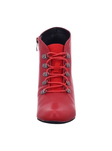 Esgano Damenschnürrstiefel kalt Absatz  in  Rot