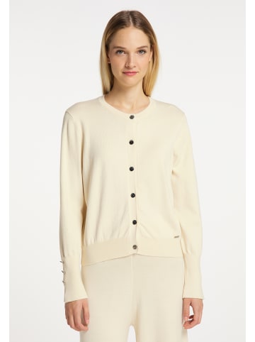 DreiMaster Damen Strickjacke in Wollweiss