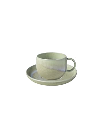 like. by Villeroy & Boch Espressotasse mit Untertasse Perlemor Alga in 60 ml in grün