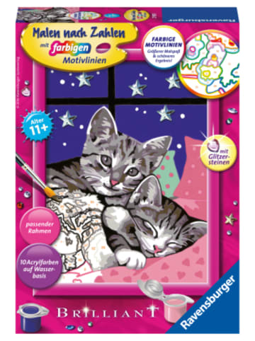 Ravensburger Verlag GmbH Nonbook - CreArt, Malen nach Zahlen Kinder - Schlafende Katzen