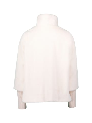 Zero  Fellimitat-Jacke mit Stehkragen in Eggnog