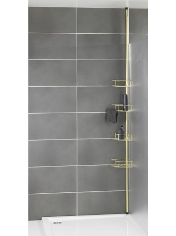 Wenko Teleskop-Duschablage DOLCEDO, 4 Ebenen in Golden, (B) 31 x (L) 23 cm