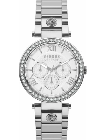 Versace Quarzuhr für Damen in silber