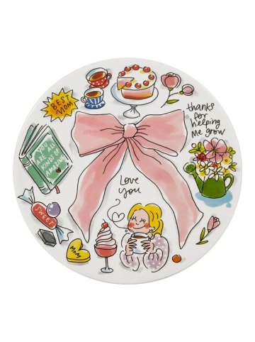 Blond Amsterdam Teller Muttertag mit Schleife in Bunt - 22cm