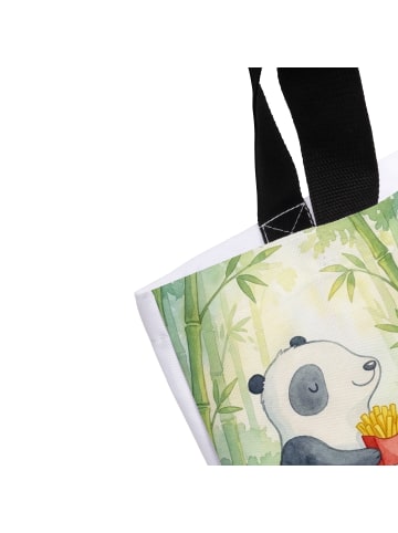 Mr. & Mrs. Panda Shopping Bag Panda beflügelt Pommes Design mit ... in Weiß