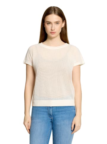 Betty Barclay Lochstrick-Pullover ohne Arm in Rohweiß