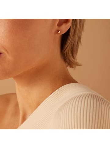Lucardi 375 Gold Ohrringe Rund