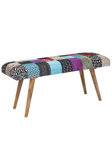 FineBuy Sitzbänk in Bunt / Mango / 117x38x51