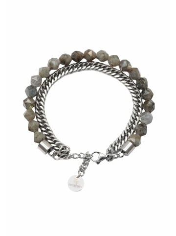 GT COLLECTION Armband Faceted-Bead in grau