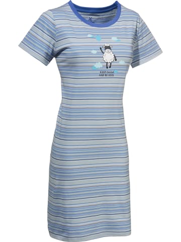 Erwin Müller Single-Jersey Nachthemd in eisblau