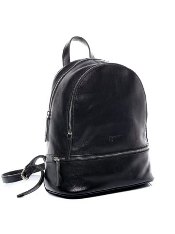 BACCINI Leder-Rucksack echt Leder Rucksack groß schwarz-schwarz in schwarz