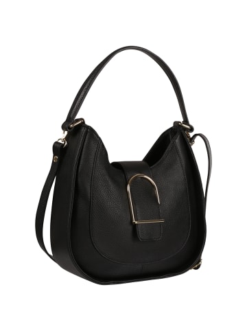 Toscanto Leder Schultertasche Toscanto Tasche schwarz ca. 30cm