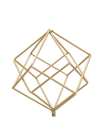 Mauro Ferretti Goldene Metallskulptur mit weißem Marmorsockel, 16 x 18 x 41,5 cm