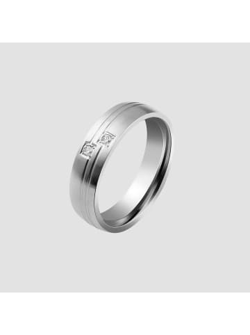 Adeliás Damen Ring aus Edelstahl in silber