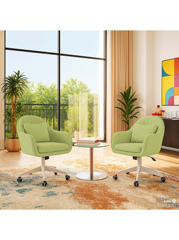 home24 Bürodrehstuhl Alep in Olivgrün