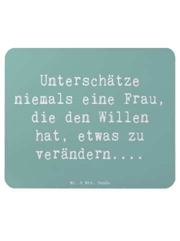 Mr. & Mrs. Panda Mauspad Spruch Hoffnung Veränderung mit Spruch in Meeresbrise