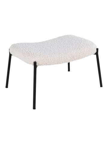 ebuy24 Hocker Glasgow Weiß 61 x 41 cm