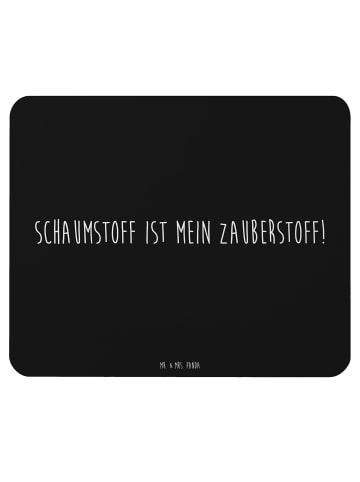 Mr. & Mrs. Panda Mauspad Spruch Zauber der Polsterin mit Spruch in Schwarz