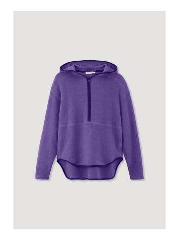 Hessnatur Fleece-Hoodie in violett