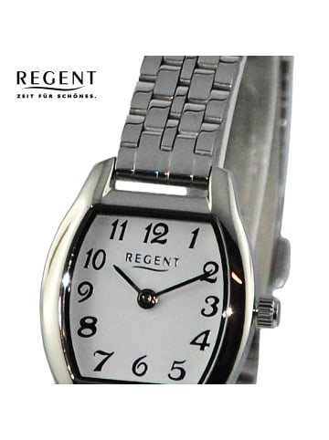 Regent Armbanduhr Regent Metallarmband silber extra groß (ca. 22x30mm)