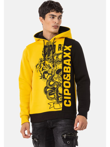 Cipo & Baxx Kapuzensweatshirt in YELLOW