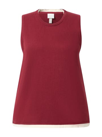 Ulla Popken Pullover in dunkel kirschrot