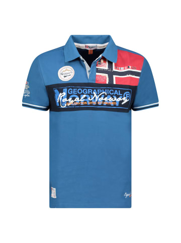 Geographical Norway Herren Regular Fit T-Shirt in Blue