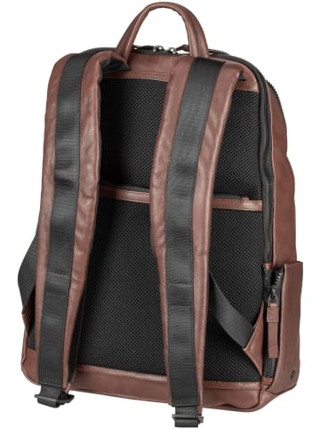 Piquadro Rucksack / Backpack Harper Backpack 3869 RFID in Testa di moro