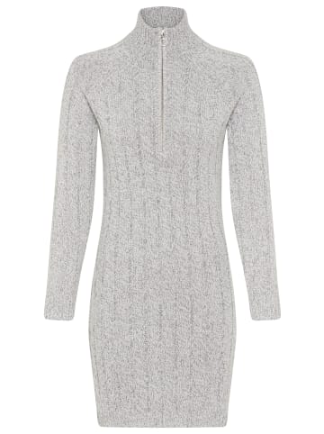 Laura Scott Strickkleid in white-grey-mealnge