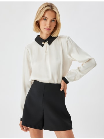 KOTON Bluse in Grauweiß