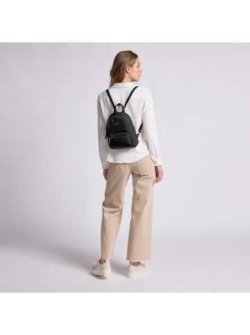 Lazarotti Bologna Leather City Rucksack Leder 27 cm in black