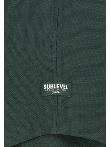 Sublevel Langärmeliges Shirt mit Knöpfen und Brusttasche in Grün