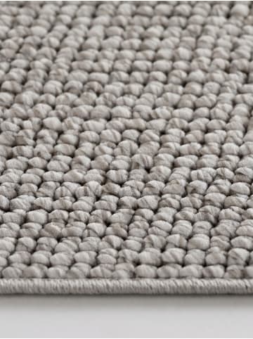 KADIMA DESIGN Flachgewebe-Teppich Berber-Tradition Uni Meliert Pflegeleicht in Silber